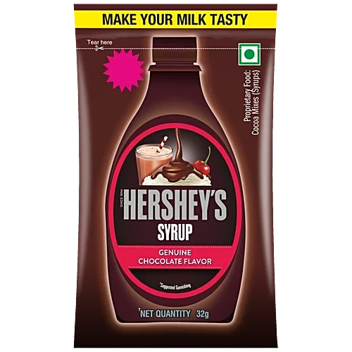 Hersheys Syrup Genuine Chocolate Flavored 30GM Pouch