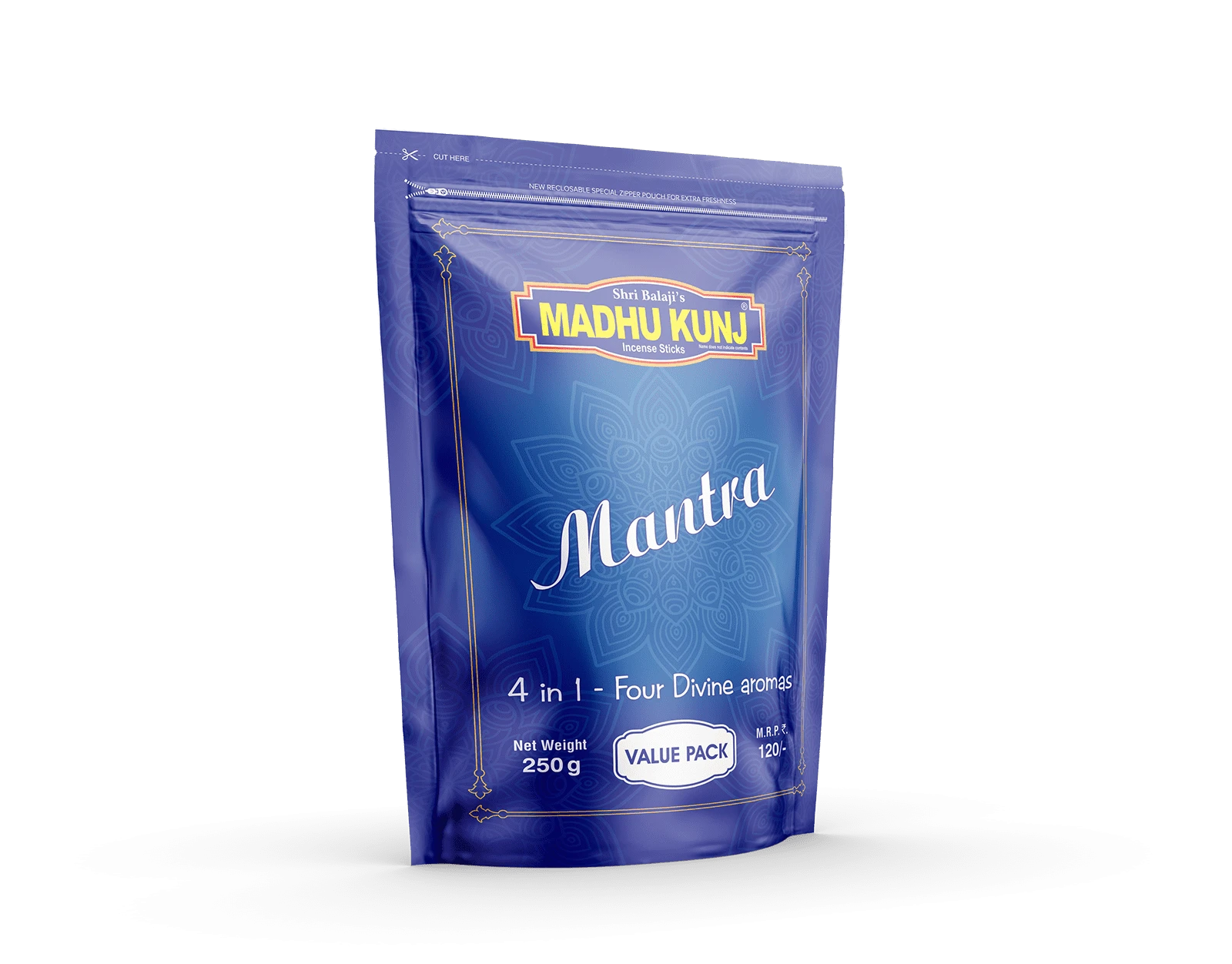 Madhu Kunj 400 Zip Pouch - 4 in 1