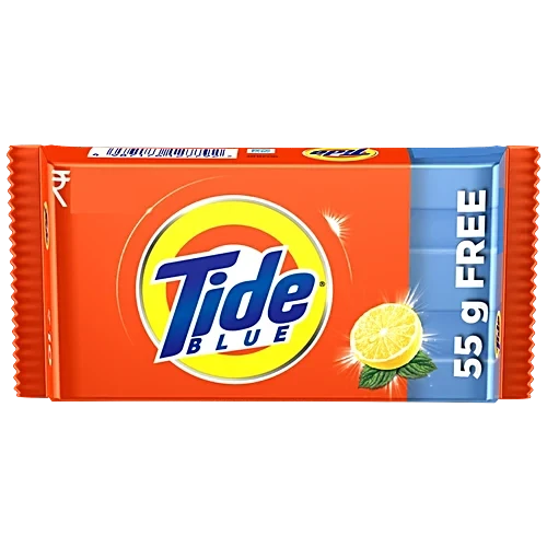 Tide Detergent Bar Soap Blue (80 g+55 g FREE)