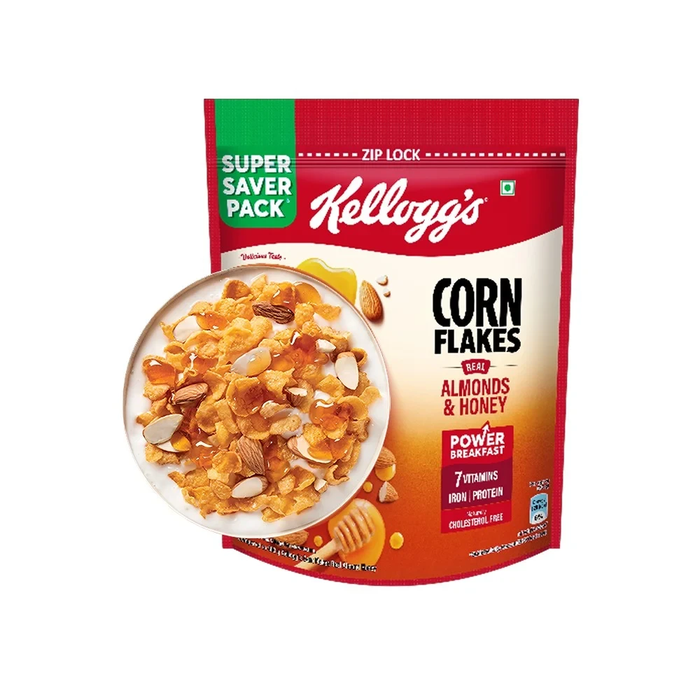 Kellogg's Real Almond Honey Corn Flakes 168gm