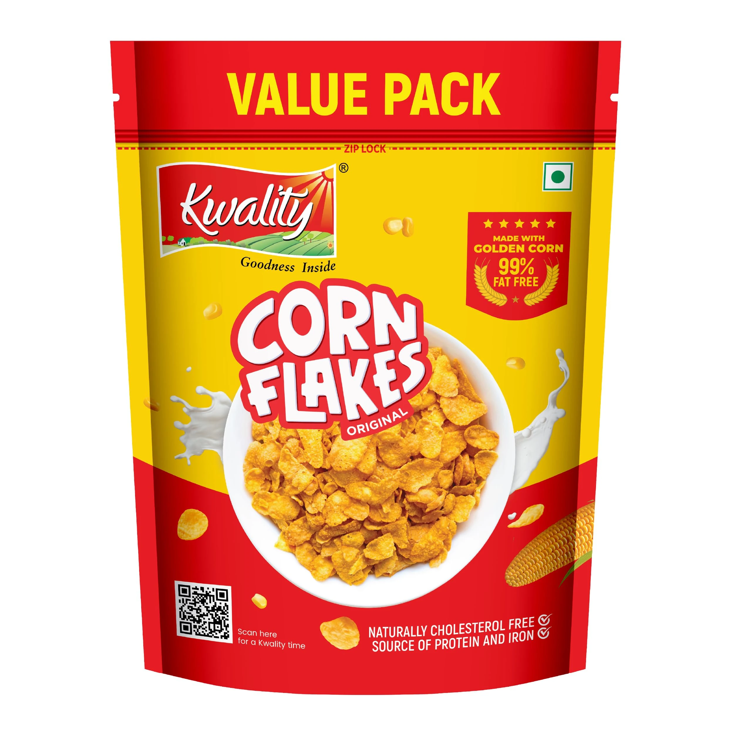 Kwality Corn Flakes 500gm