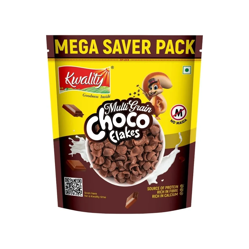 Kwality Multigrain Choco Flakes 375g