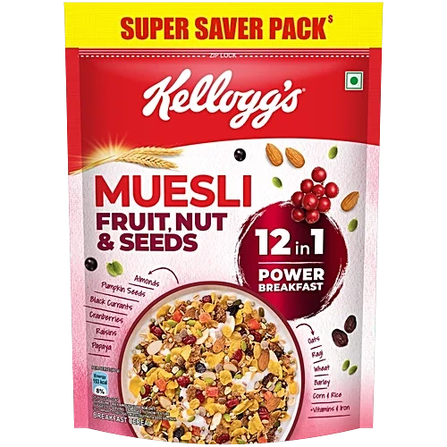 Kellogg's Muesli Fruit, Nut & Seeds 240gm