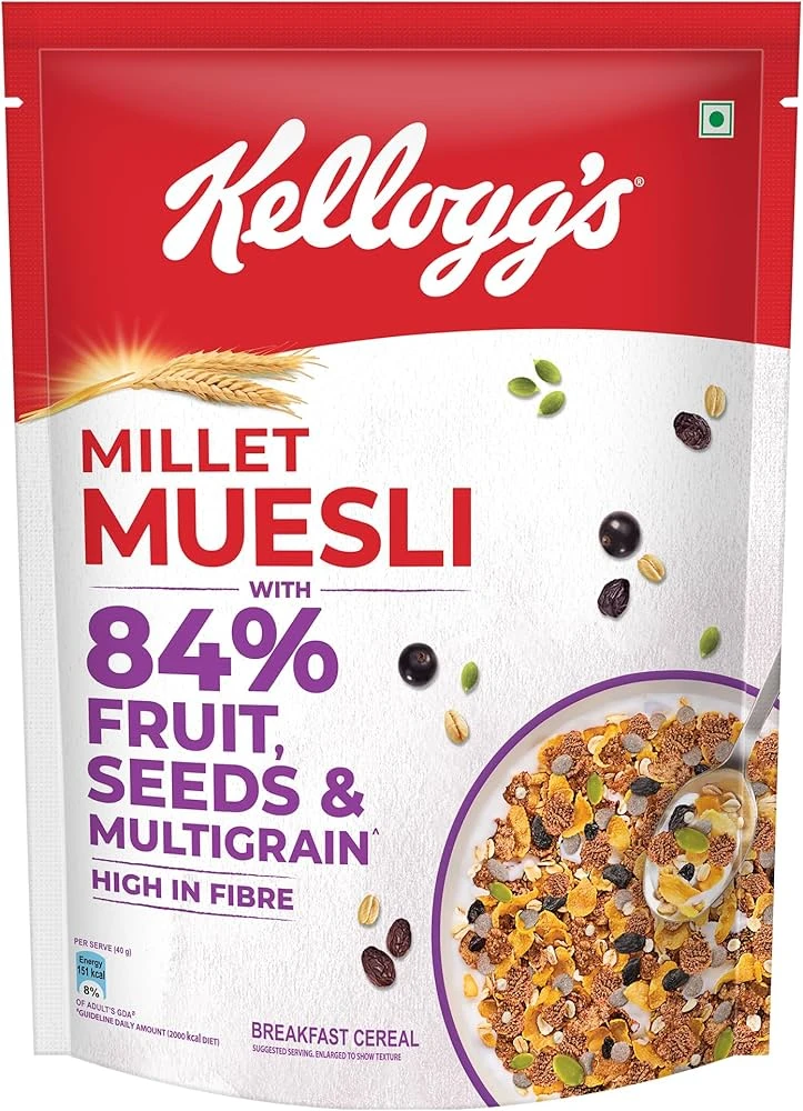 Kellogg's Millet Breakfast Cereal Muesli 500gm