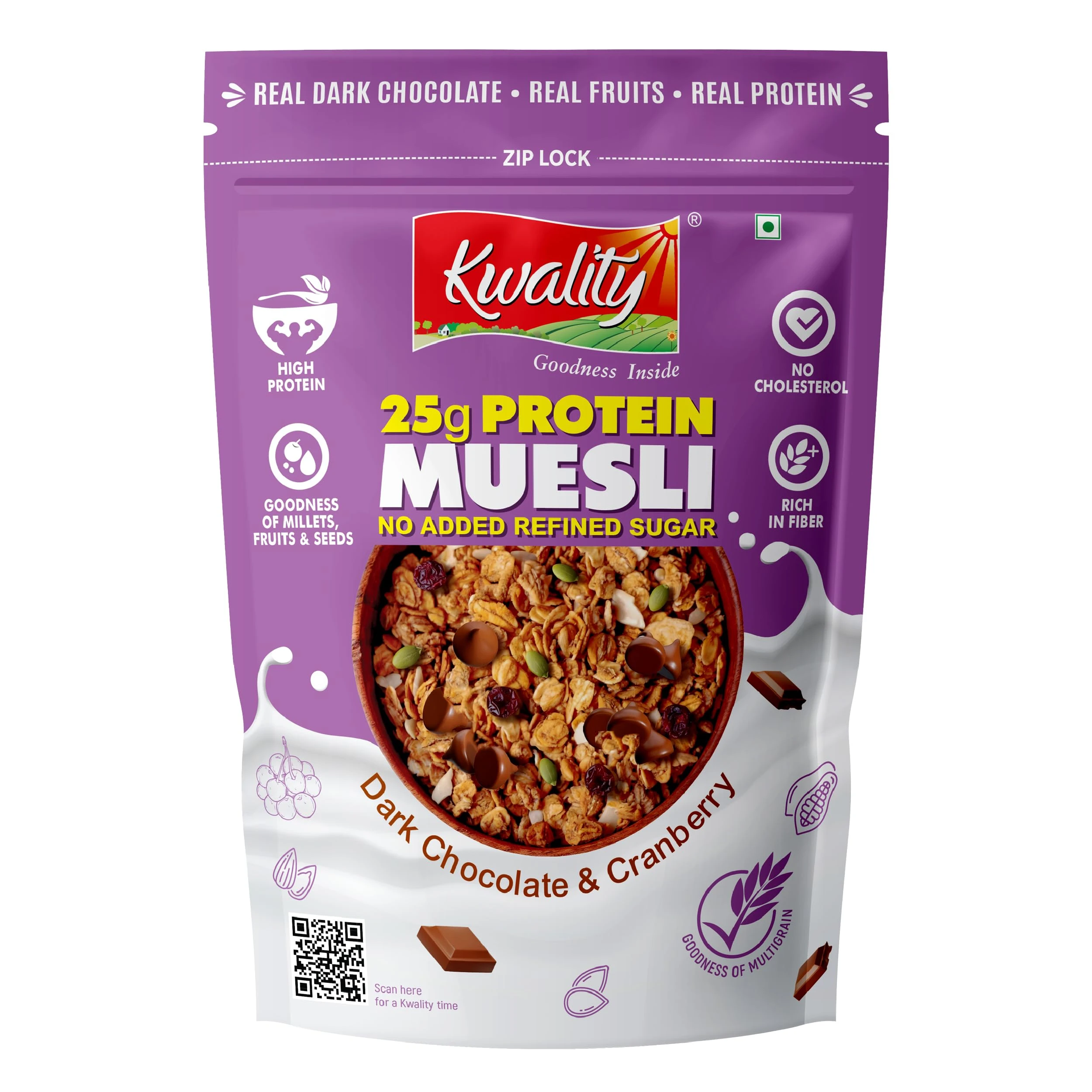Kwality 25g High Protein Muesli 400gm