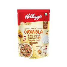 Kellogg's Crunchy Muesli Granola Cereal (Almonds, Strawberries & Pumpkin Seeds) 450gm