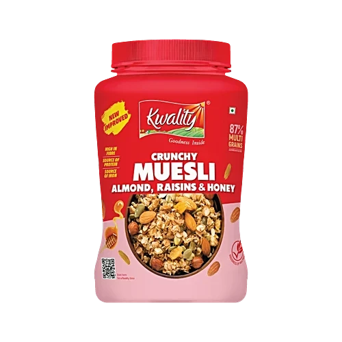 Kwality Crunchy Muesli Almond, Raisins & Honey 1kg