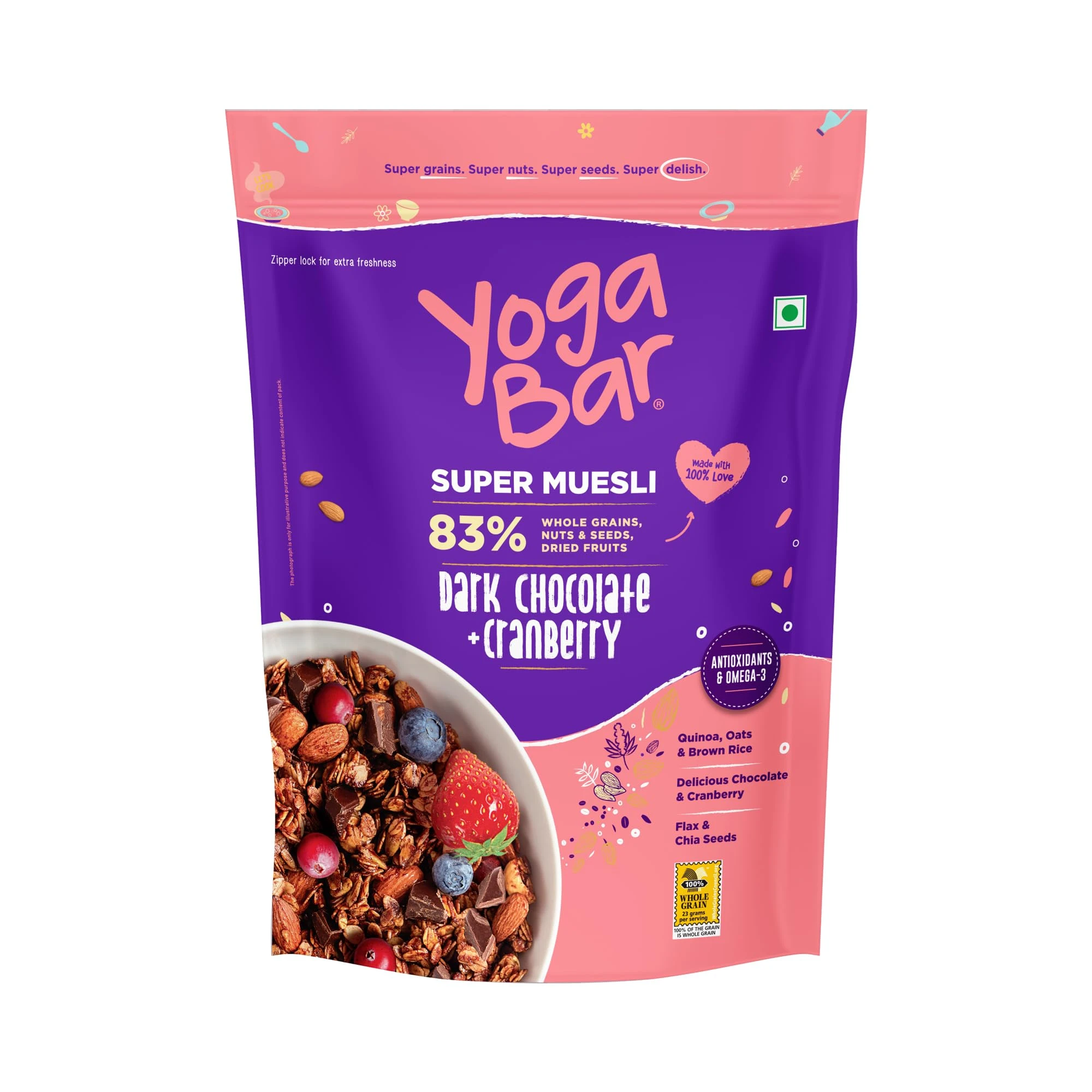 Yoga Bar Dark Chocolate & Cranberry Muesli 700gm