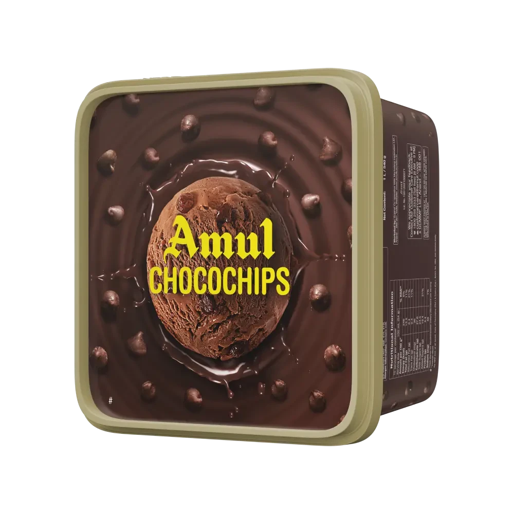 Amul Chocolate Brownie Ice Cream Tub 1 ltr