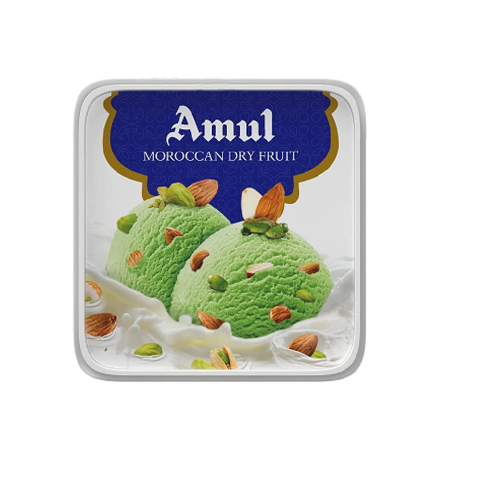 Amul Moroccan Dry Fruit Flavoured Ice Cream Tub 1L