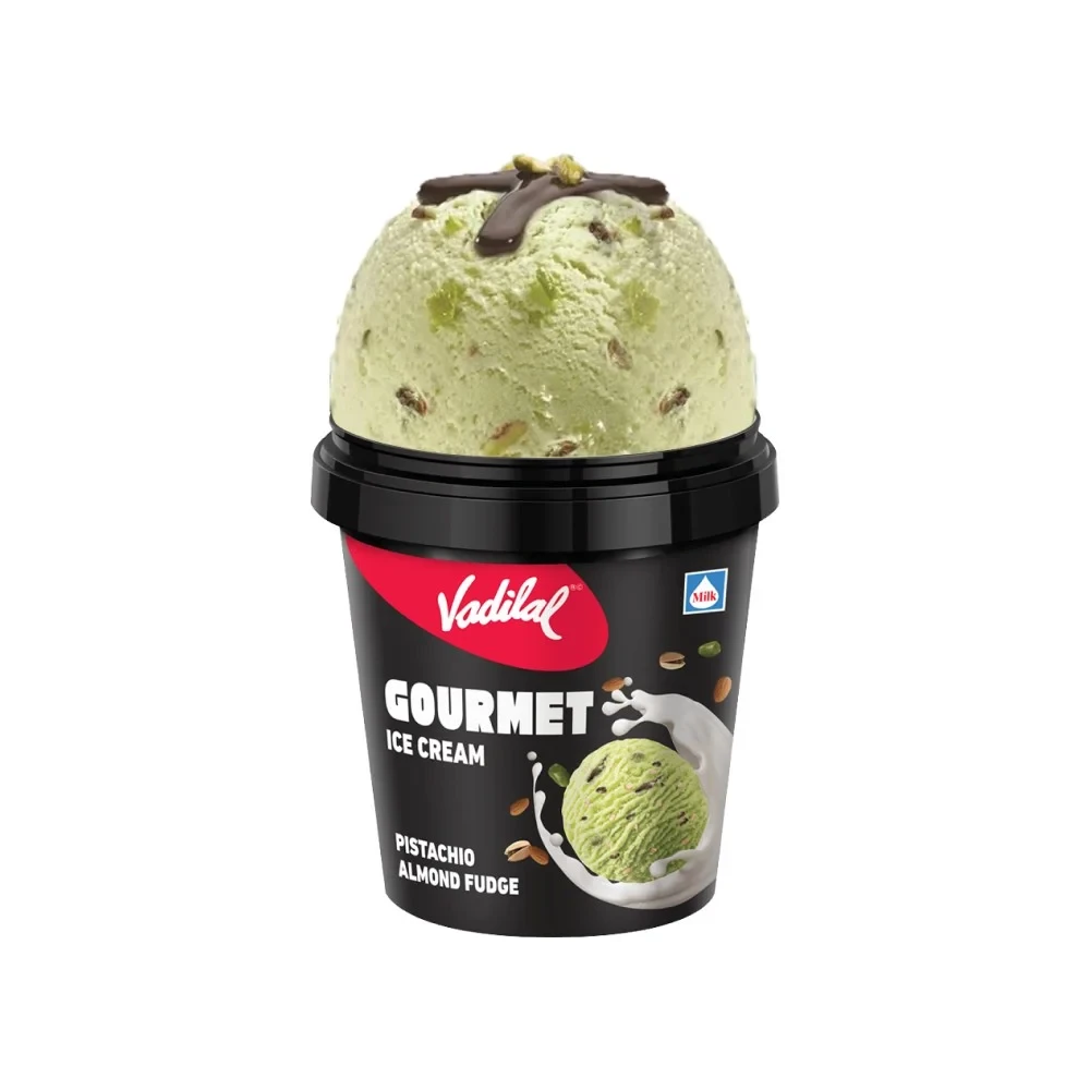 Vadilal Gourmet Pistachio Almond Fudge Ice Cream Cup 120ML