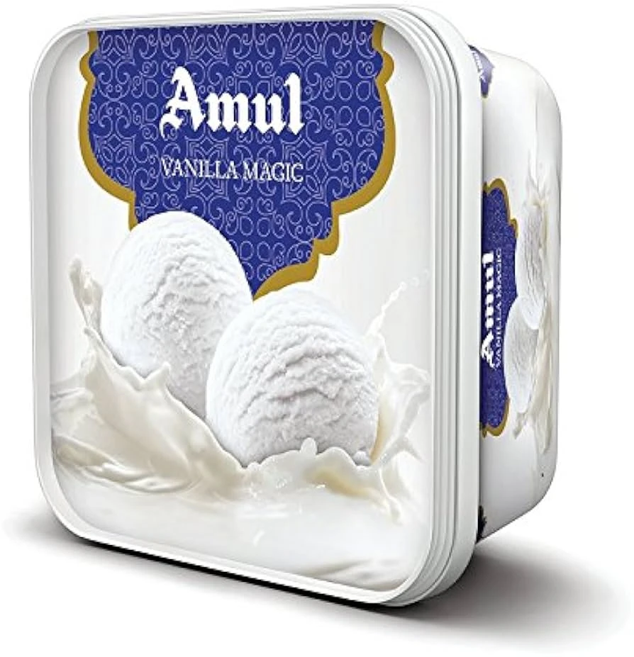 Amul Vanilla Magic Ice Cream Tub 1L