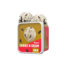 Amul Gold Cookies n Cream Ice Cream Tub 1 ltr