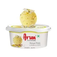 Arun Kesar Pista Flavoured Ice Cream Cup 125 ml