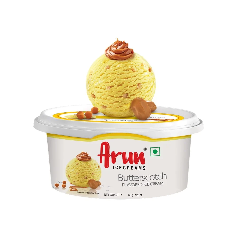 Arun Butterscotch Flavoured Ice Cream Cup 125 ml