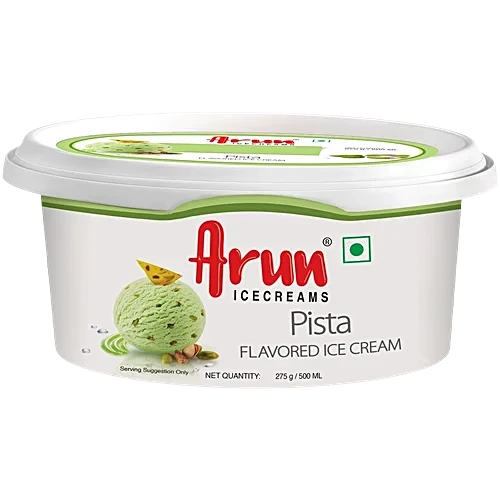 Arun Pista Flavoured Ice Cream Tub 500 ml