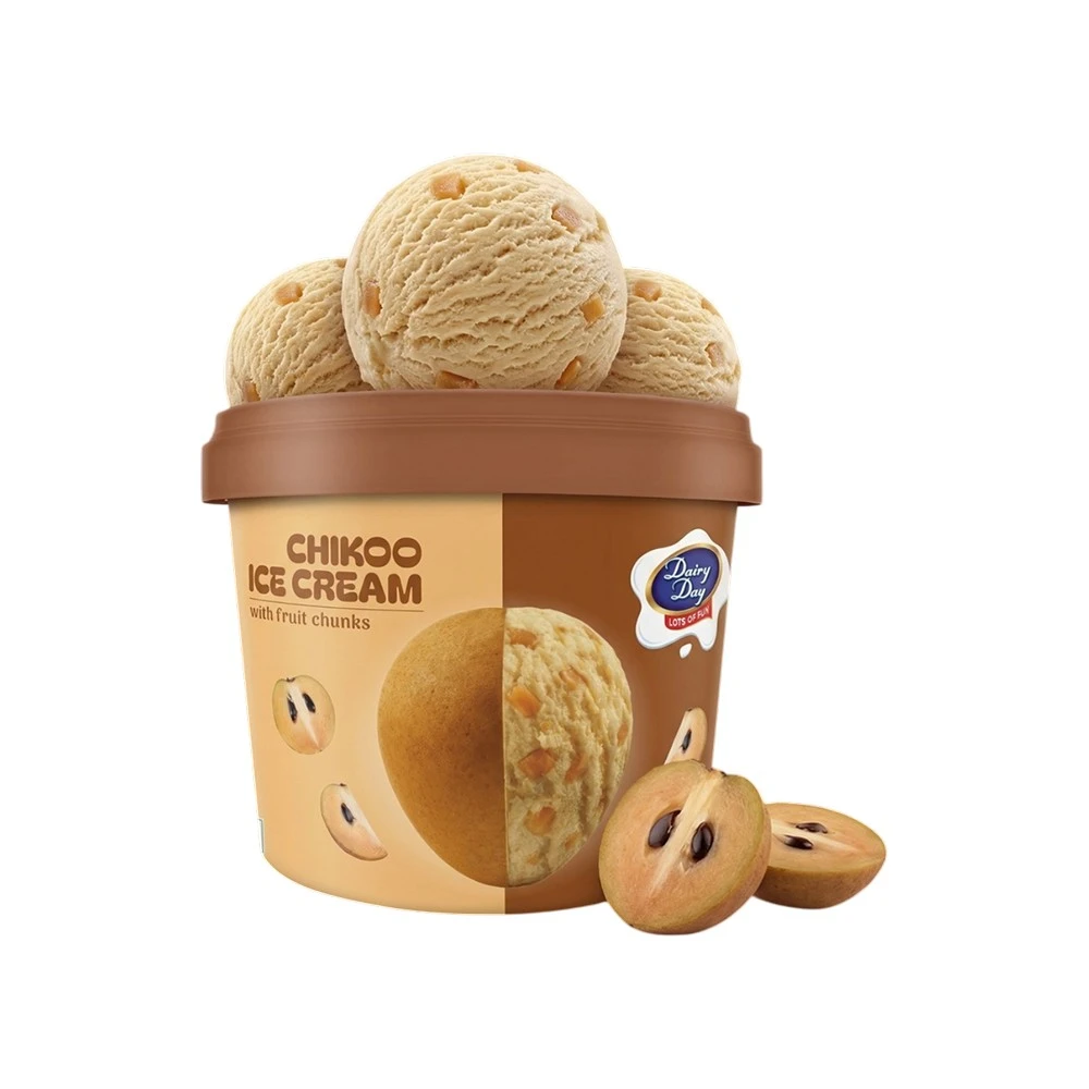 Dairy Day Chikoo Ice Cream Tub 500 ml