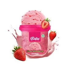 Rollick Strawberry Ice Cream Cup 125ml