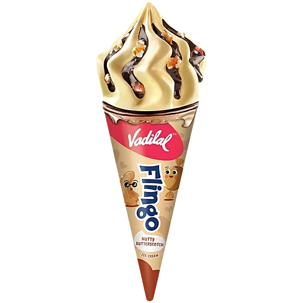 Vadilal Flingo American Nuts Ice Cream Cone 120ml