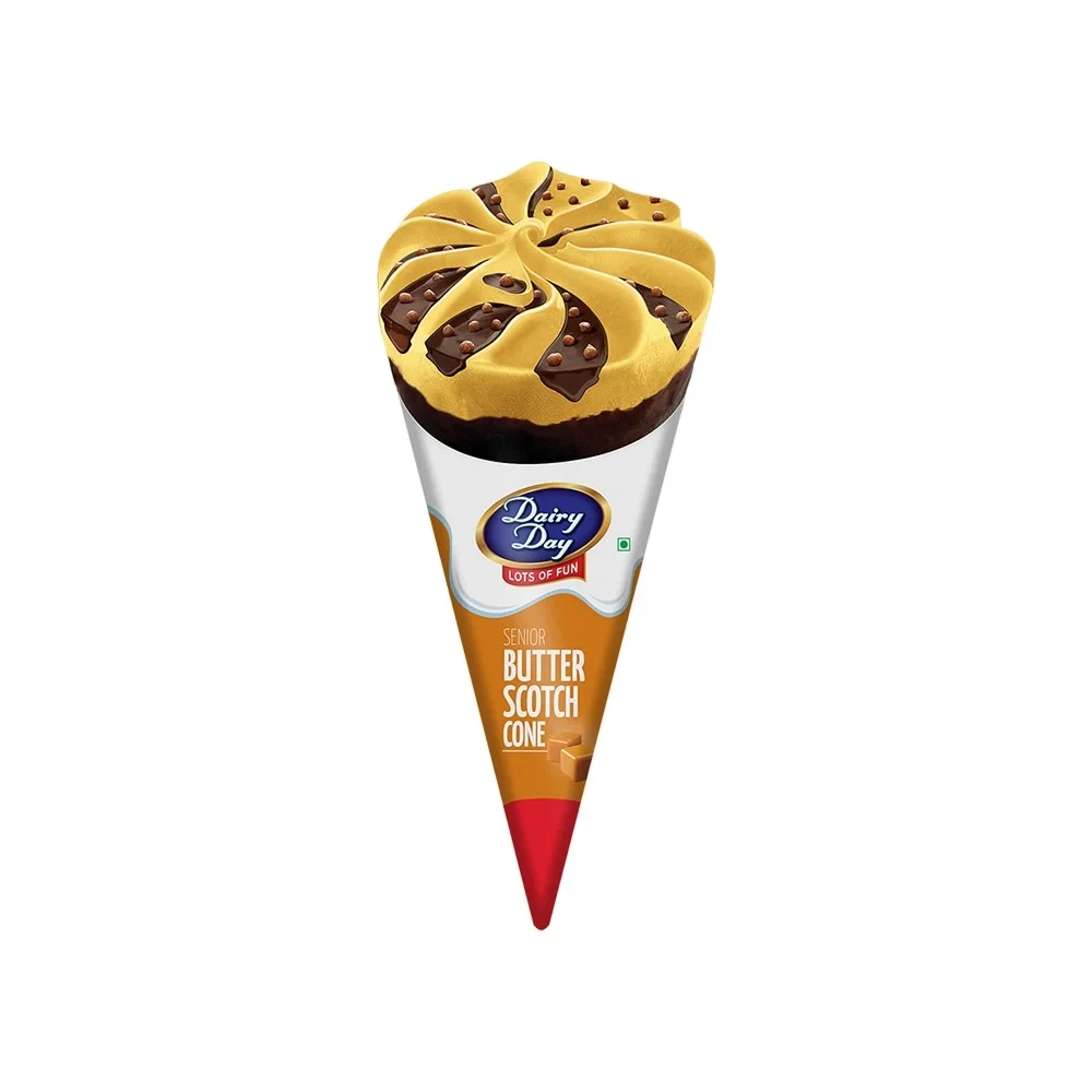Dairy Day Senior Butterscotch Frozen Dessert Cone 120ml