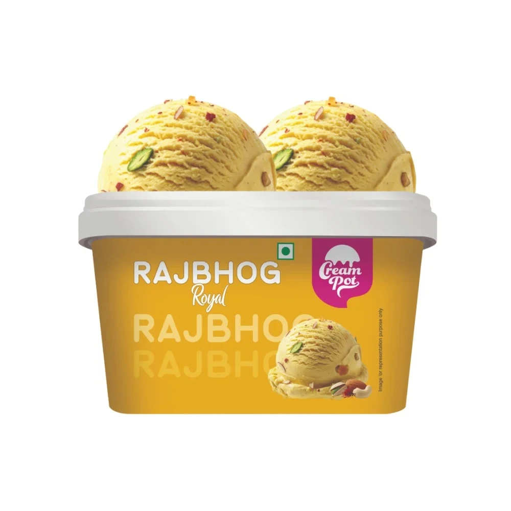 Cream Pot Rajbhog Royal Frozen Dessert Tub 1 ltr