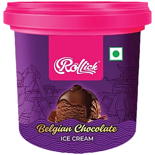 Rollick Belgian Chocolate Ice Cream Cup 100ml