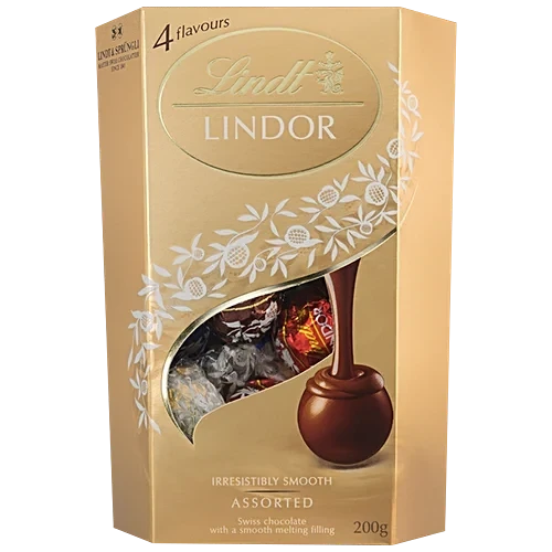 Lindt Lindor Assorted Chocolate Gift Pack 200 g