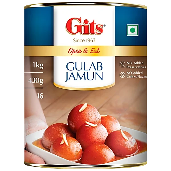 Open & Eat Gulab Jamun by Gits 1 kg