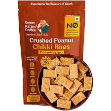 Crushed Peanut Chikki Bites by Sweet Karam Coffee 150 g