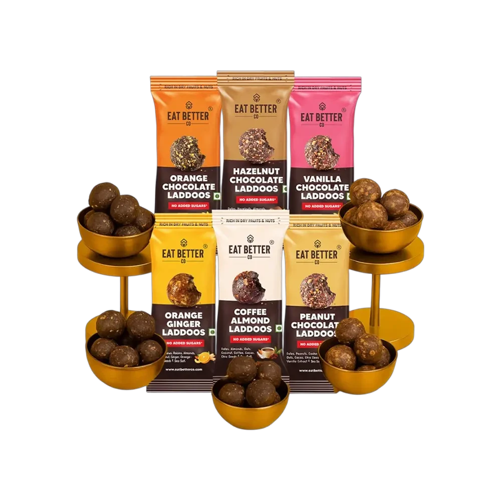 Dry Fruit & Dates Laddu (Assorted) by Eat Better Co 6 x 40 g