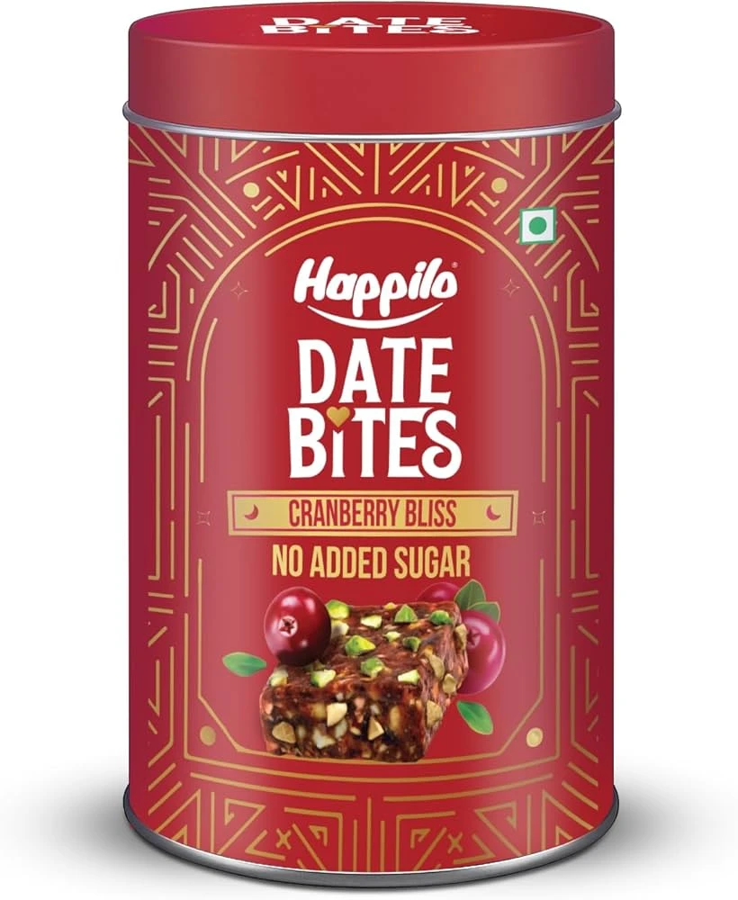 Happilo Premium Cranberry Date Bites 200 g