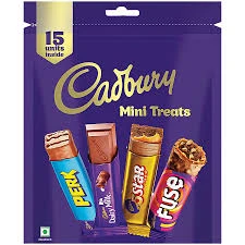 Cadbury Assorted Mini Treats Assorted Chocolate Pack 126.7 g (14 pcs), 126.7 g