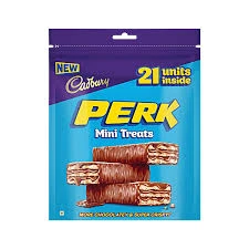 Cadbury Perk Mini Treats Coated Wafer Chocolate Pack 115.5g