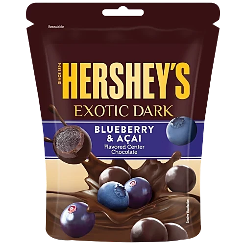 Hershey's Exotic Dark Dark Chocolate Pack (Blueberry & Acai) 100g
