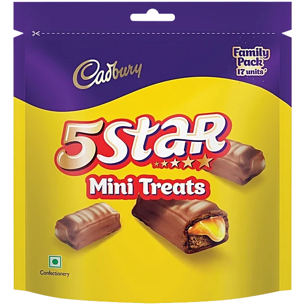 Cadbury 5 Star Mini Treats Filled Bar Chocolate Pack 166.6g