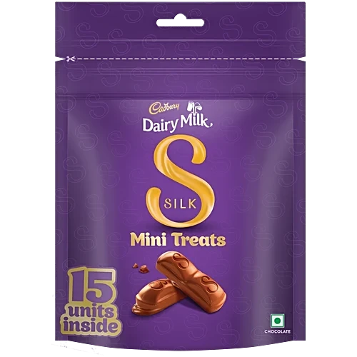 Cadbury Dairy Milk Silk Mini Treats Milk Chocolate Pack 135 g (15 pcs), 135 g