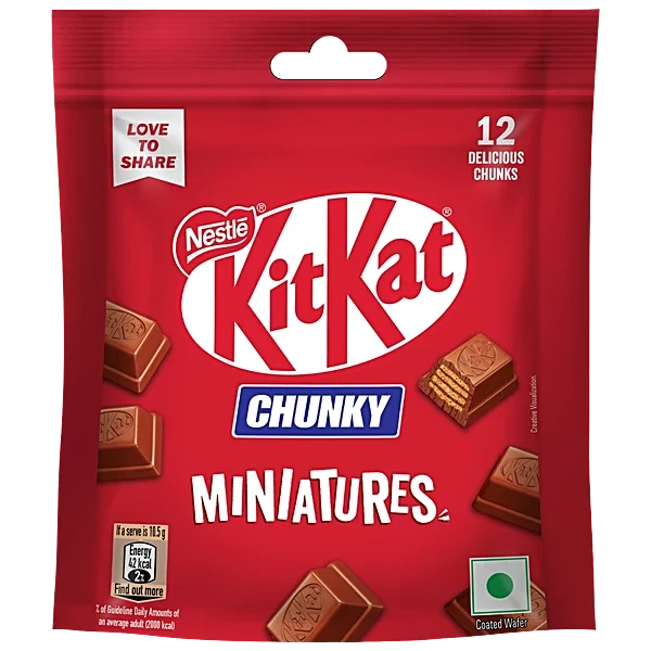 Nestle KitKat Chunky Miniatures Pack 126 g