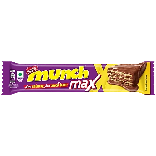 Nestle Munch Max Choco Coated Crunchy Wafer Bar 38.5g