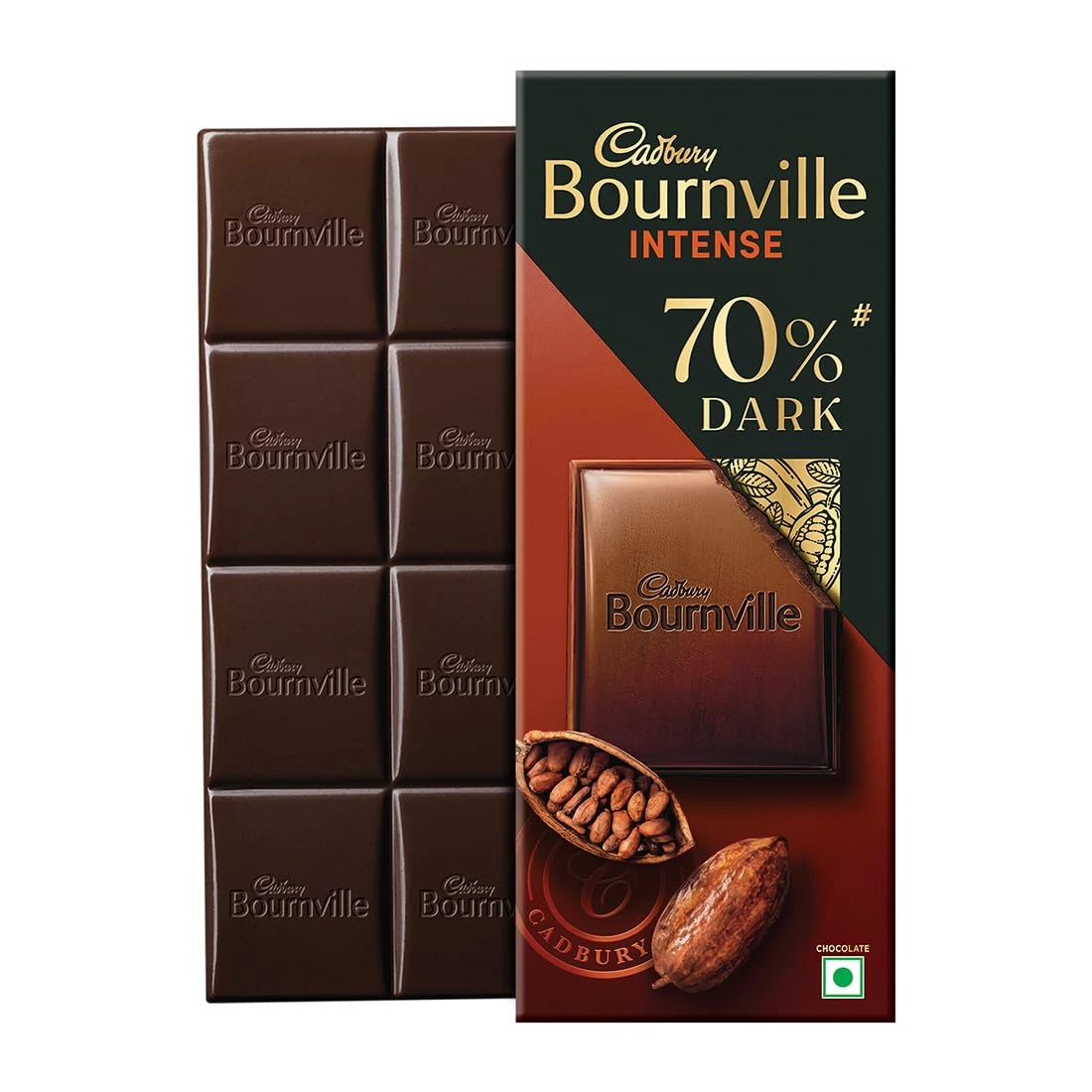 Cadbury Bournville Rich Cocoa 70% Dark Chocolate Bar 75 g