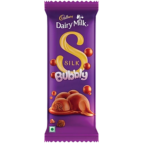 Cadbury Dairy Milk Silk Bubbly Small Milk Chocolate Bar 46g