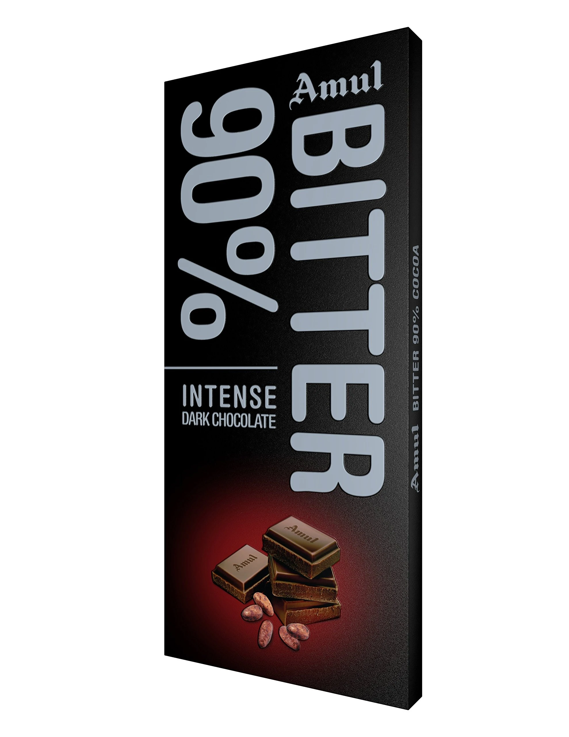 Amul 90% Bitter Dark Chocolate Bar 150g