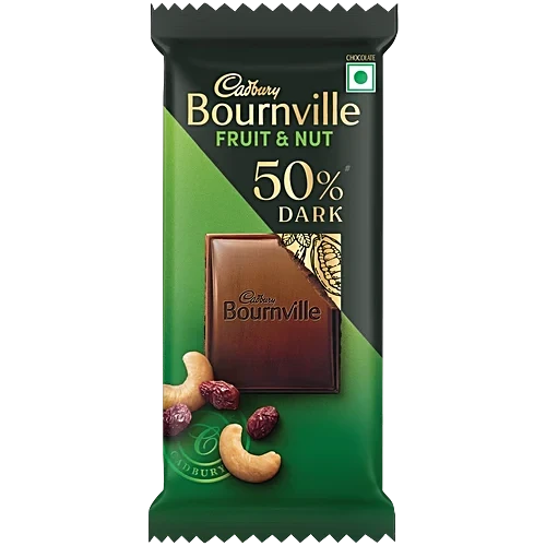 Cadbury Bournville Fruit & Nut Dark Chocolate Bar 75 g