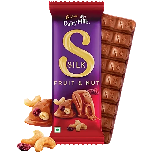 Cadbury Dairy Milk Silk Fruit & Nut Small Milk Chocolate Bar 51g