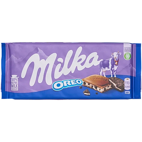 Milka Oreo Milk Chocolate Bar 90 g