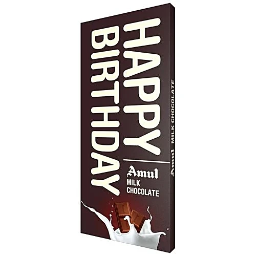 Amul Happy Birthday Milk Chocolate Bar 150 g