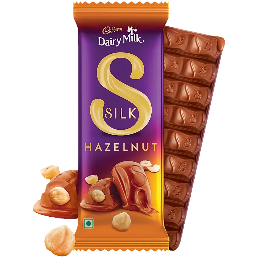 Cadbury Dairy Milk Silk Hazelnut Small Milk Chocolate Bar 54g