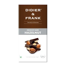 Didier & Frank Crunchy Hazelnut Dark Chocolate Bar 80 g
