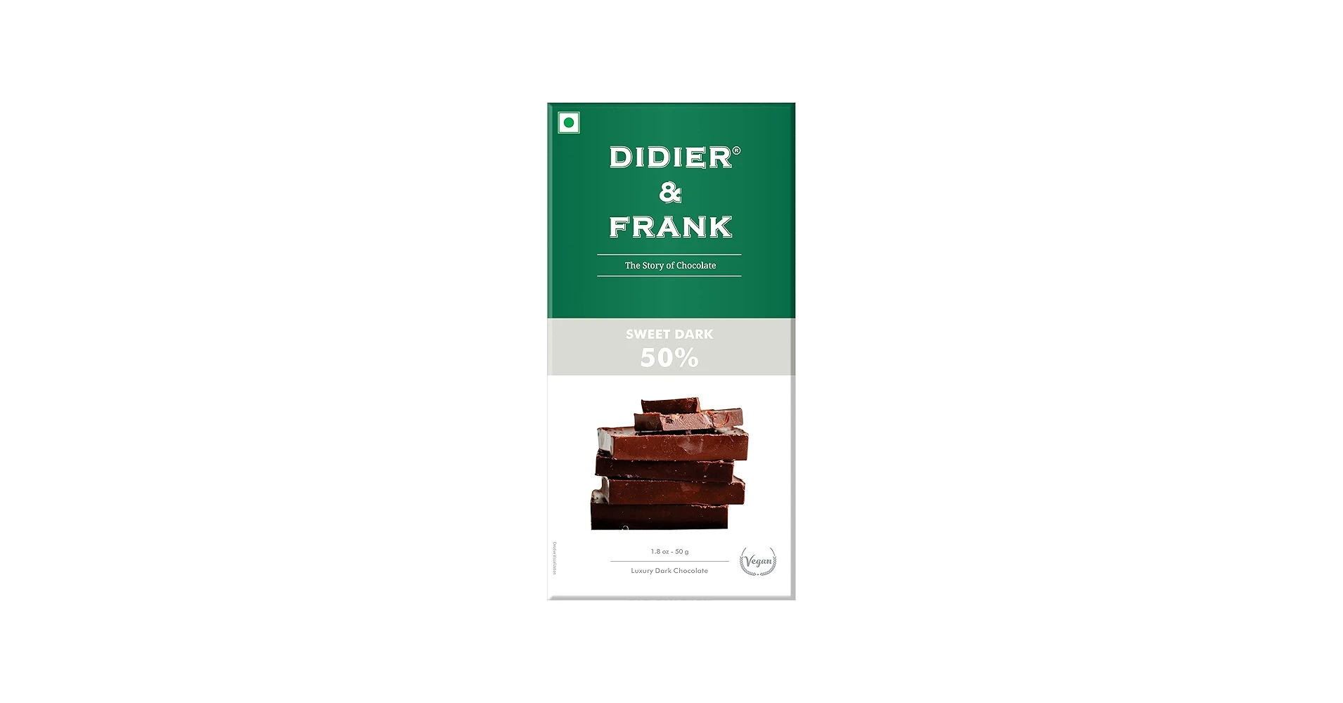 Didier & Frank Sweet 50% Dark Chocolate Bar 80 g