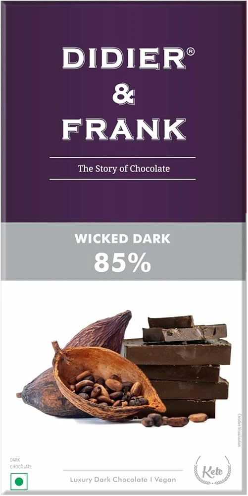 Didier & Frank Wicked 85% Dark Chocolate Bar 80 g