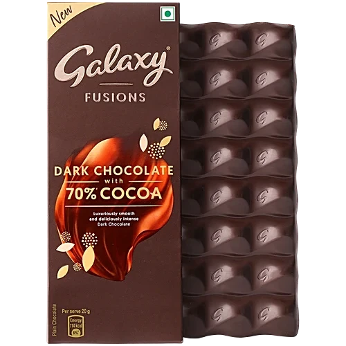 Galaxy Fusions Dark Chocolate Bar with 70% Cocoa 110 g